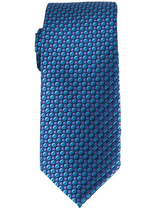 Heritage House 25780 100% Silk Boy's Tie - Neat - Turquoise/Purple Boys Tie Heritage House 