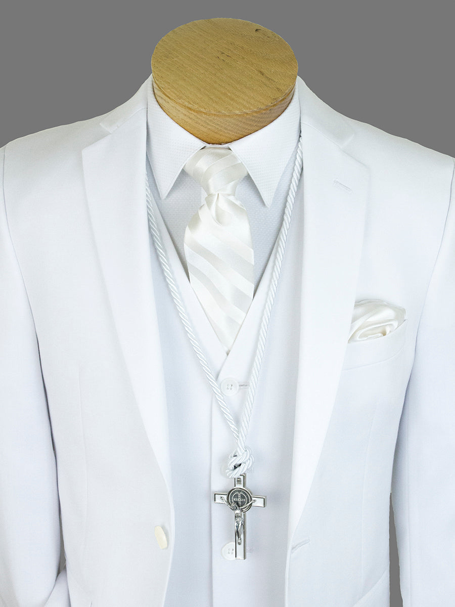 Micheal Kors 25998 65% Polyester / 35% Rayon Boy's Communion Suit Separates Jacket - Solid Gab - Skinny Fit