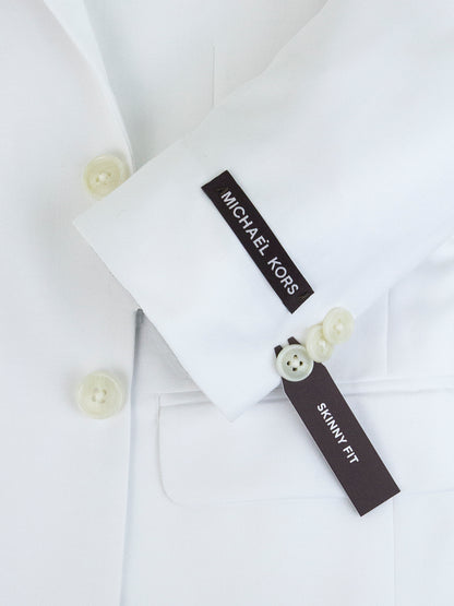 Micheal Kors 25998 65% Polyester / 35% Rayon Boy's Communion Suit Separates Jacket - Solid Gab - Skinny Fit