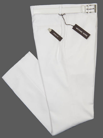 Michael Kors 25998P Boys Skinny Fit Suit Separate Pant- White Boys Suit Separate Pant Michael Kors 