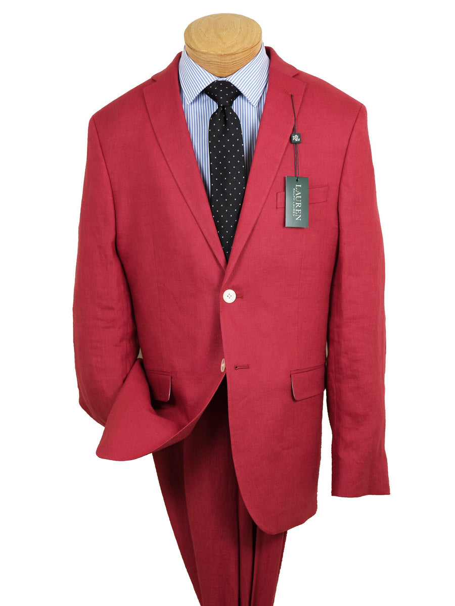 Lauren Ralph Lauren 26101 100% Linen Boy's Suit Separate Jacket - Solid Linen - Red Boys Suit Separate Jacket Lauren 