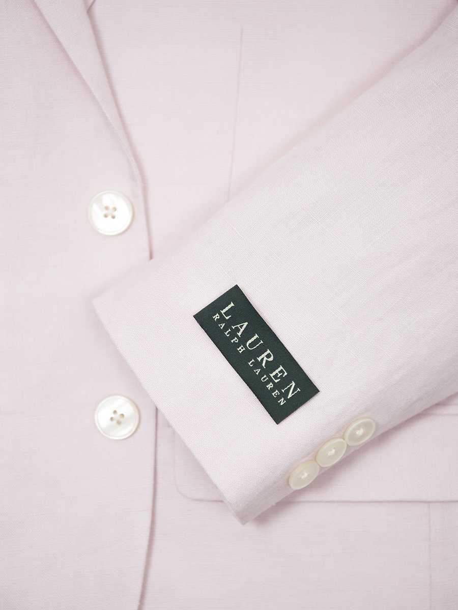 Lauren Ralph Lauren 26108 100% Linen Boy's Suit Separate Jacket - Solid Linen - Pink Boys Suit Separate Jacket Lauren 
