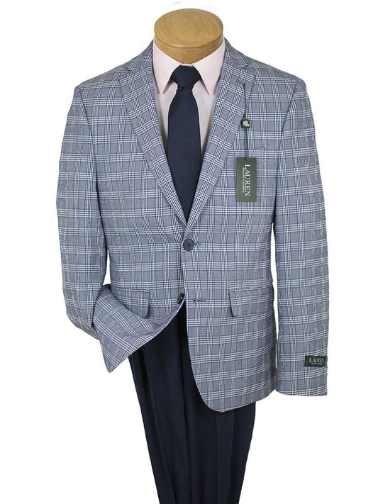 Lauren Ralph Lauren Boy's Sport Coat 26122 Blue/White Plaid Boys Sport Coat Lauren 