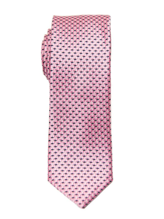Heritage House 26433 100% Silk Boy's Tie - Neat - Pink/Silver/Navy Boys Tie Heritage House 
