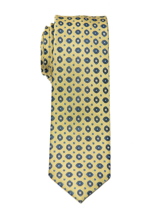 Heritage House 26437 100% Silk Boy's Tie - Neat - Gold/Navy Boys Tie Heritage House 