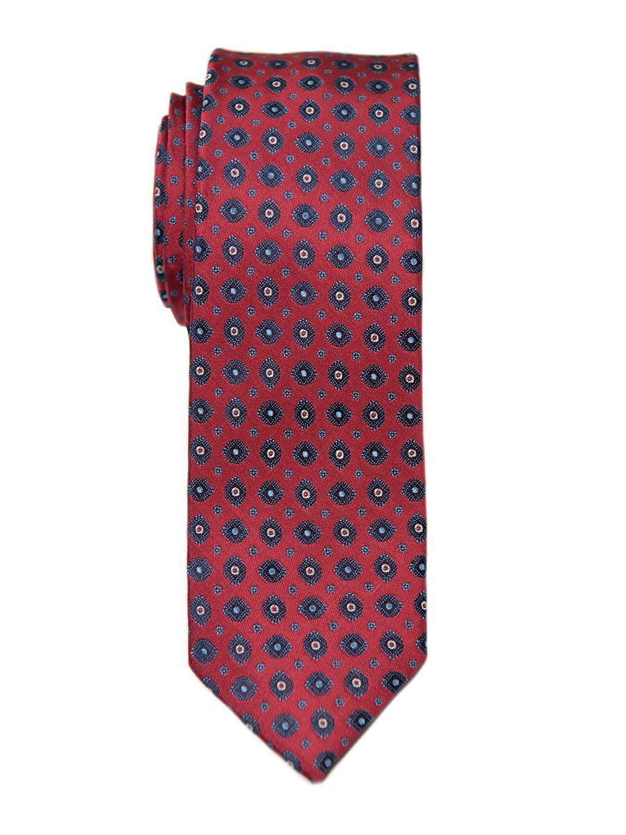 Heritage House 26439 100% Silk Boy's Tie - Neat - Red/Navy Boys Tie Heritage House 