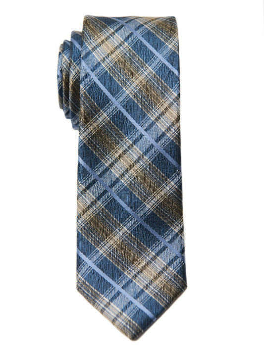 Heritage House 26460 100% Silk Boy's Tie - Plaid - Light Blue Boys Tie Heritage House 