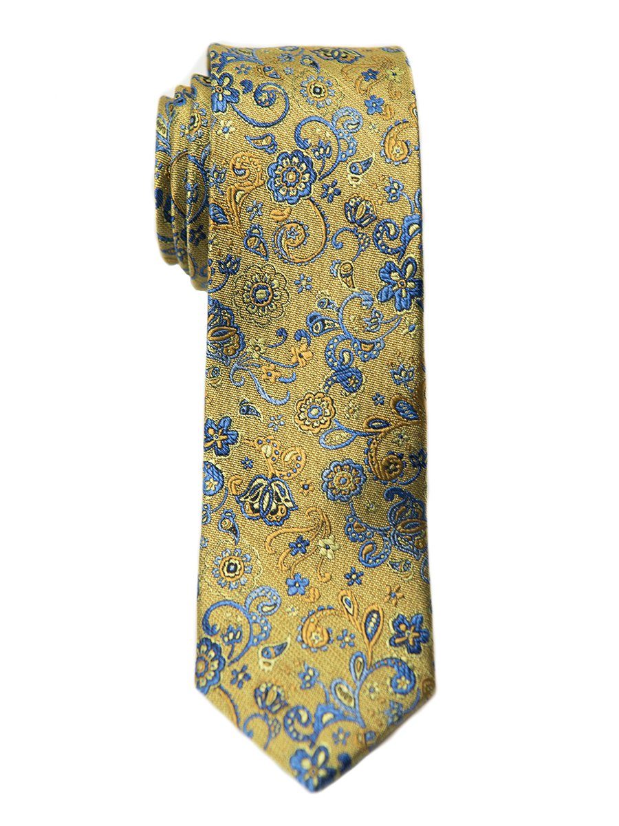 Heritage House 26472 100% Silk Boy's Tie - Floral - Yellow/Blue Boys Tie Heritage House 