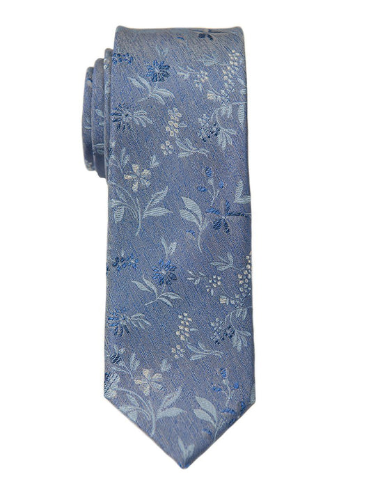 Heritage House 26478 100% Silk Boy's Tie - Floral - Periwinkle Boys Tie Heritage House 