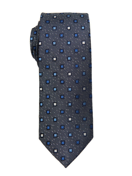 Heritage House 26607 100% Silk Boy's Tie - Neat - Navy/Blue Boys Tie Heritage House 