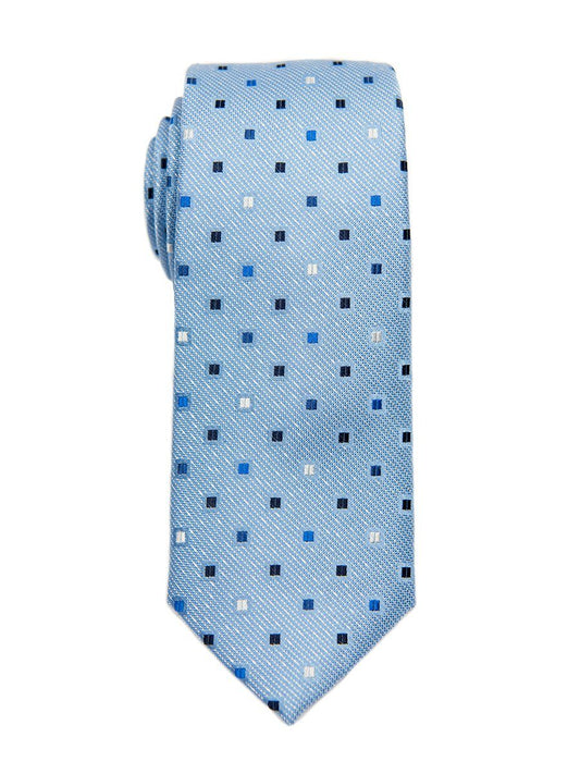 Heritage House 26611 100% Silk Boy's Tie - Neat - Light Blue Boys Tie Heritage House 