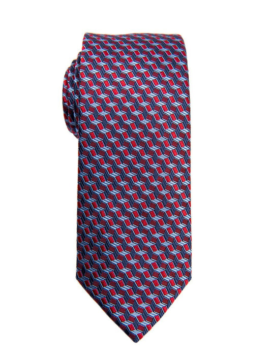 Heritage House 26613 100% Silk Boy's Tie - Neat - Red/Blue Boys Tie Heritage House 
