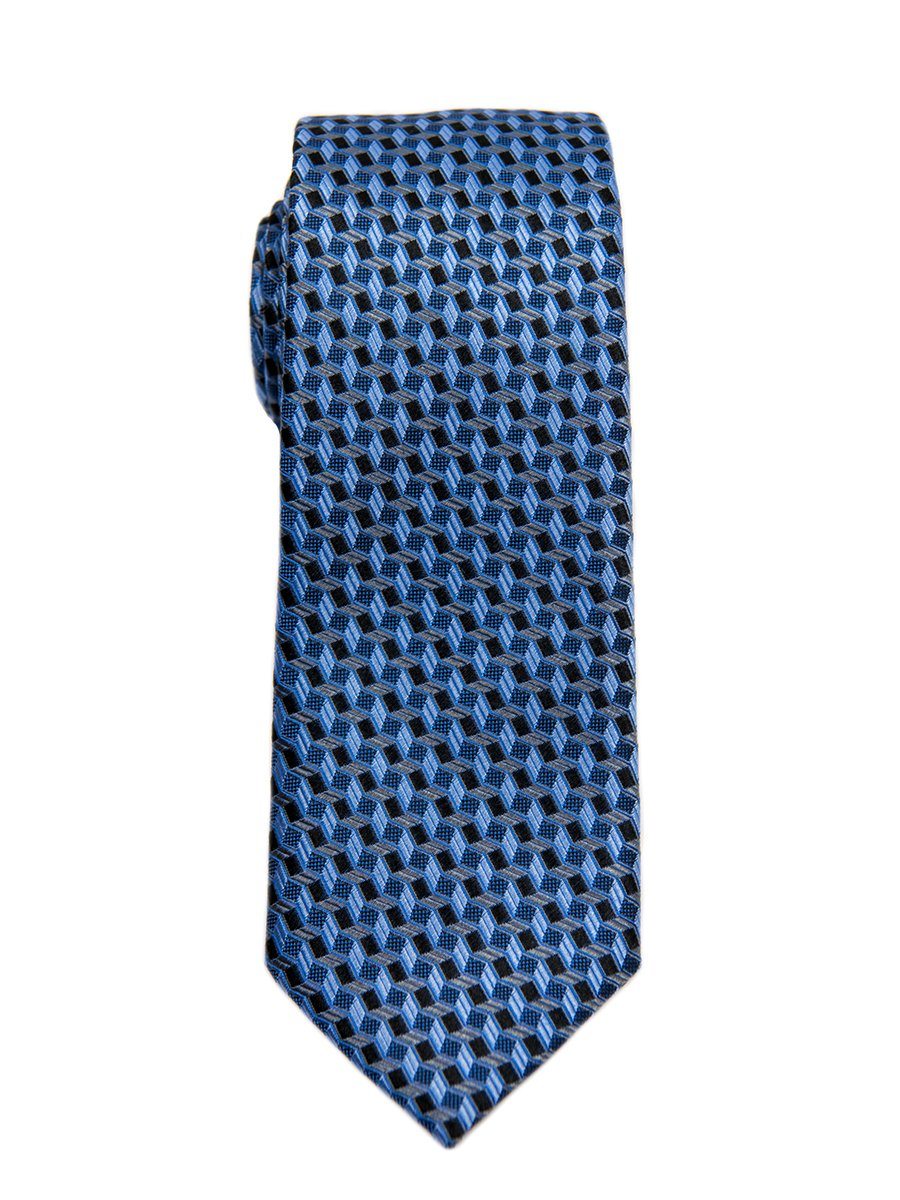 Heritage House 26615 100% Silk Boy's Tie - Neat - Blue/Black Boys Tie Heritage House 