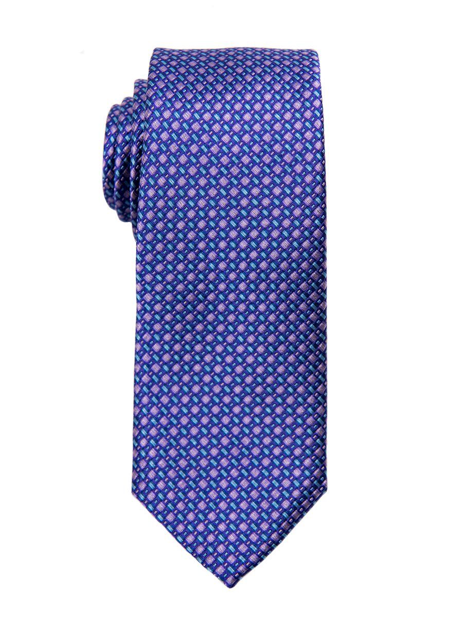Heritage House 26618 100% Silk Boy's Tie - Neat - Purple/Blue Boys Tie Heritage House 