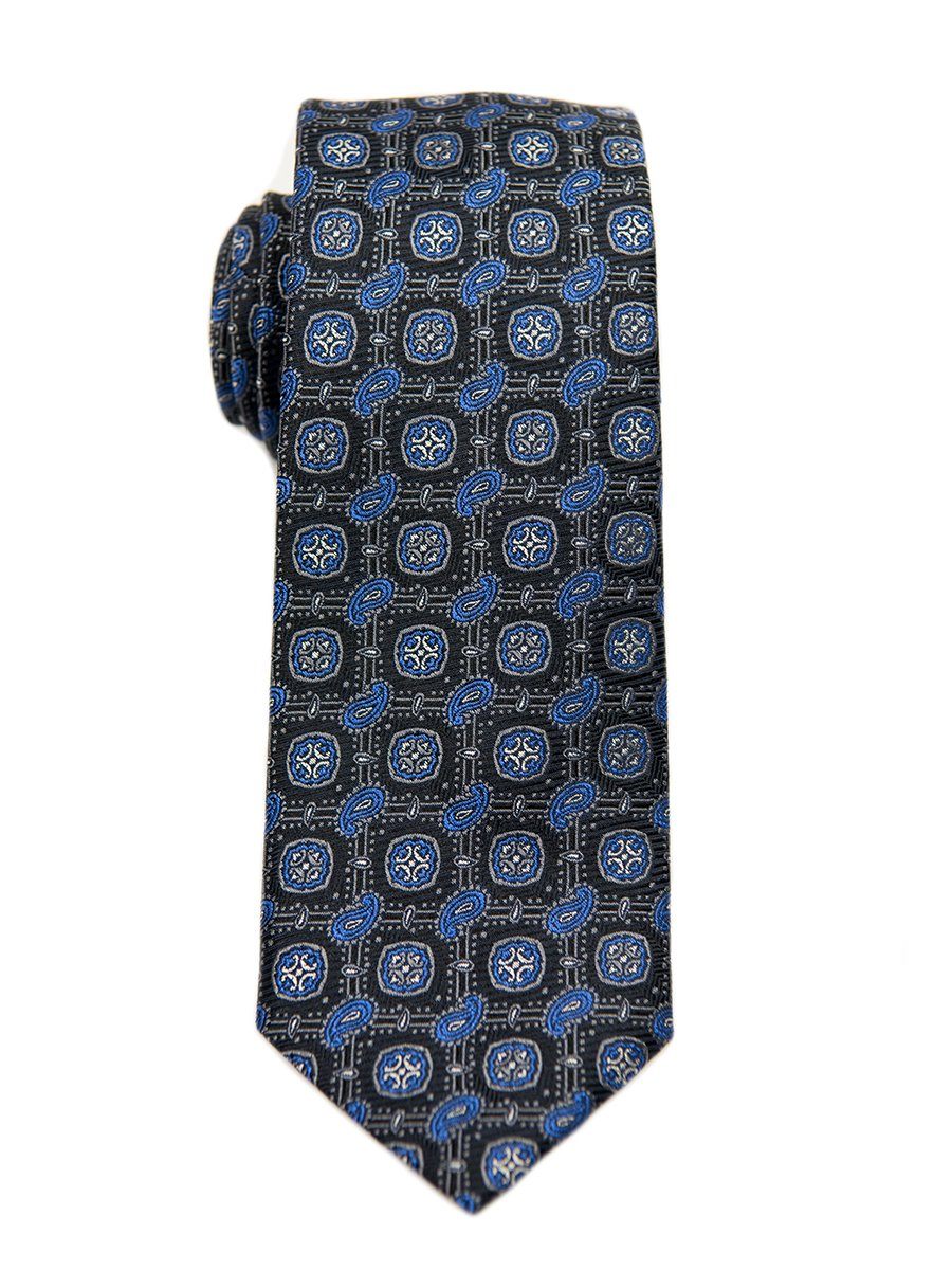 Heritage House 26623 100% Silk Boy's Tie - Neat - Blue/Black Boys Tie Heritage House 