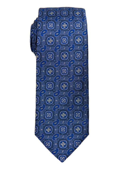 Heritage House 26624 100% Silk Boy's Tie - Neat - Blue Boys Tie Heritage House 