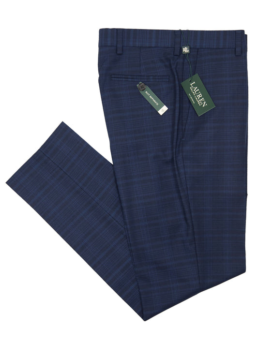 Lauren Ralph Lauren 26937P Boy's Suit Separate Pants - Navy Plaid Boys Suit Separate Pant Lauren 
