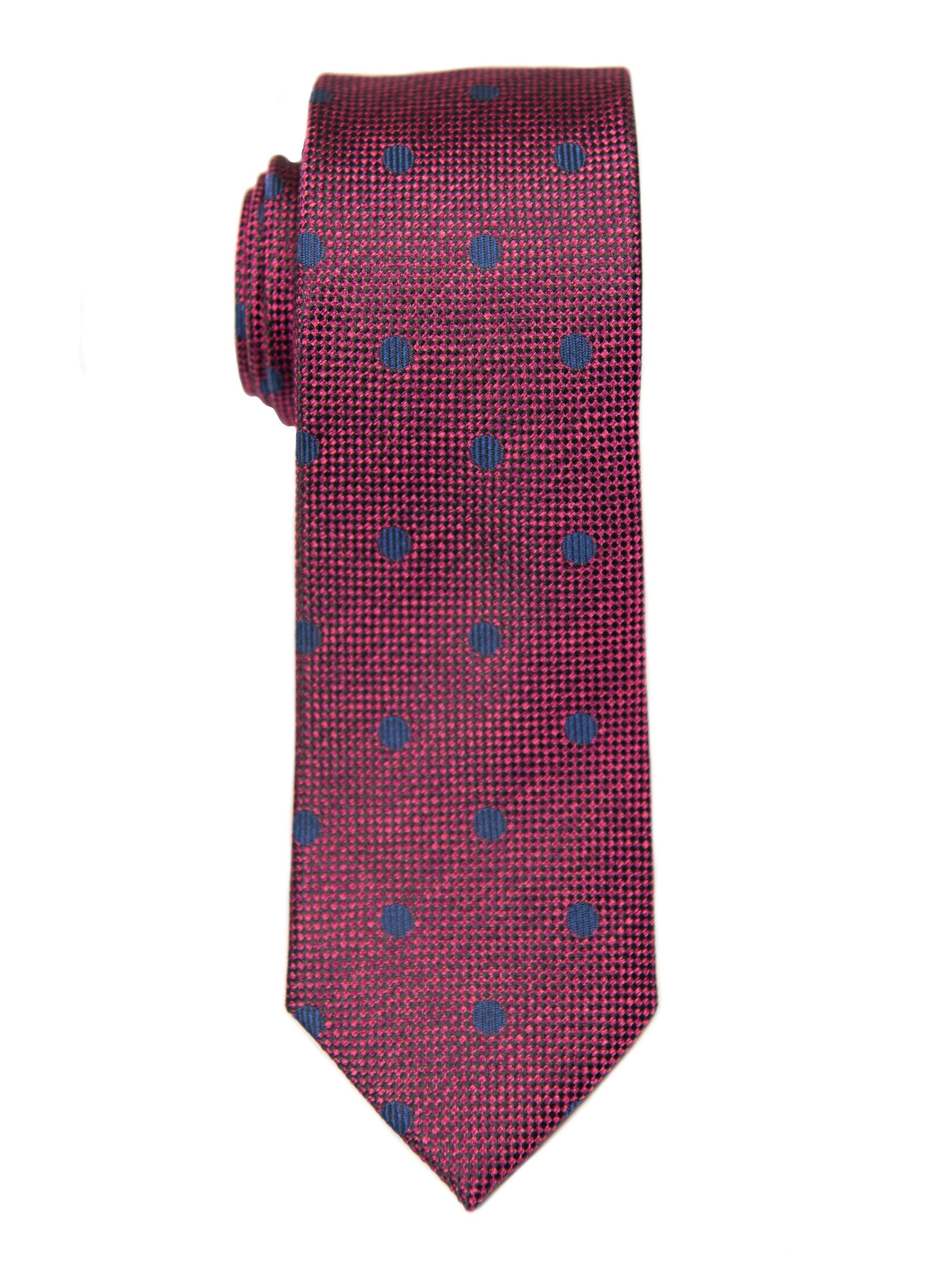 Heritage House 25627 100% Silk Boy's Tie - Neat - Pink/Purp/Navy main image 0
