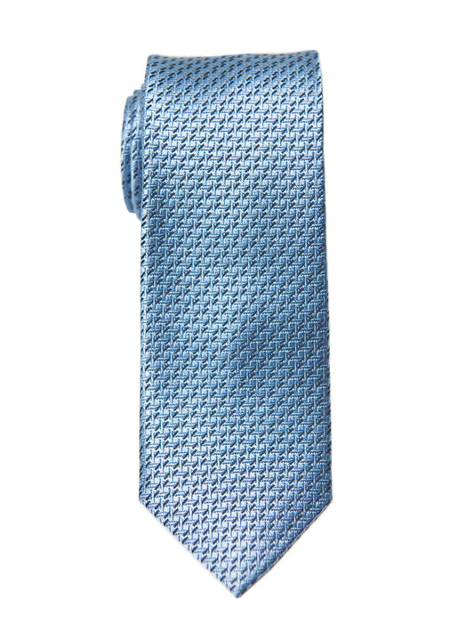 Heritage House 26988 100% Silk Boy's Tie - Neat - Blue Boys Tie Heritage House 