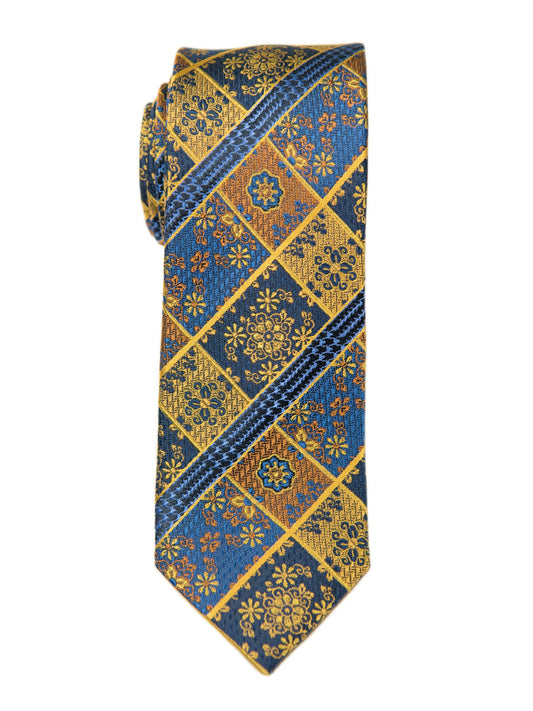 Heritage House 26998 100% Silk Boy's Tie - Blue/Gold Boys Tie Heritage House 