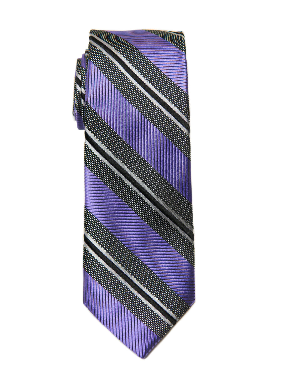 Heritage House 27088 Boy's Tie - Stripe - Purple/Grey Boys Tie Heritage House 