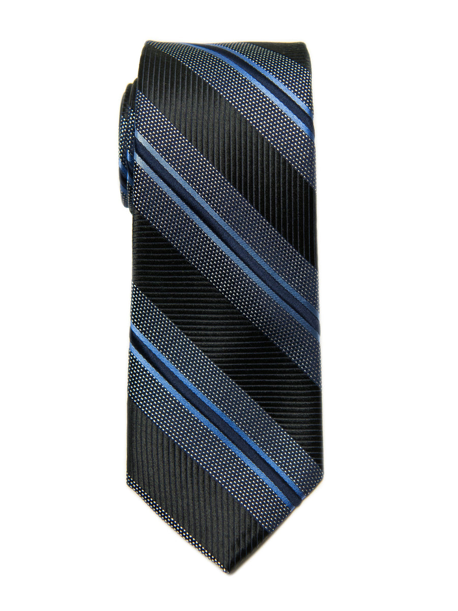 Heritage House 27090 Boy's Tie - Stripe - Black/Blue Boys Tie Heritage House 