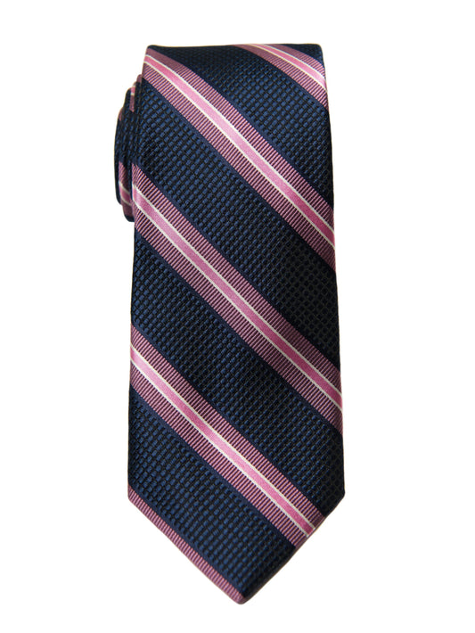 Heritage House 27104 Boy's Tie - Stripe - Navy/Pink Boys Tie Heritage House 