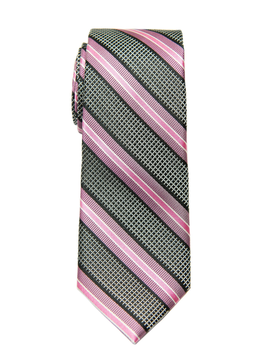 Heritage House 27106 Boy's Tie - Stripe - Black/Pink Boys Tie Heritage House 