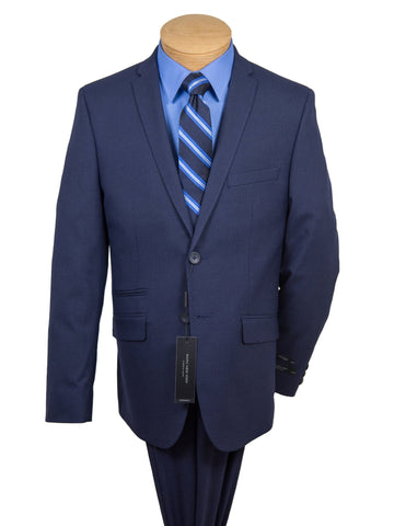 Image of Andrew Marc 27210 Boy's Skinny Fit Suit - Blue-Tic Weave Boys Suit Andrew Marc 
