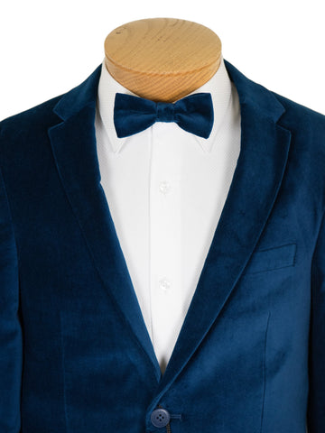 Image of Appaman 27013 Boy's Suit -Skinny Fit- Blue- Velvet Boys Suit Appaman 