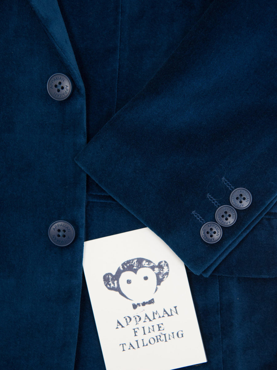 Appaman 27013 Boy's Suit -Skinny Fit- Blue- Velvet Boys Suit Appaman 