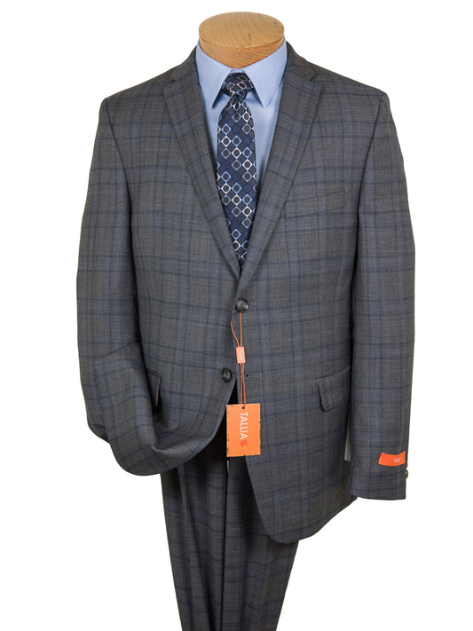Tallia 27294 Boy's Suit - Skinny Fit - Windowpane - Grey Boys Suit Tallia 