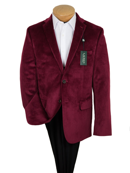 Lauren Ralph Lauren 27384 Boy's Sport Coat-Dark Red Velvet Boys Sport Coat Lauren 