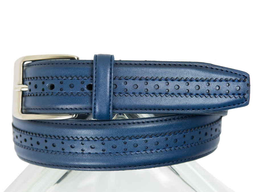 Florsheim Boy's Belt-27482-Navy Boys Belt Florsheim 