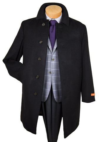 Image of Tallia Boy's Overcoat 27498-Black Boys Overcoat Tallia 