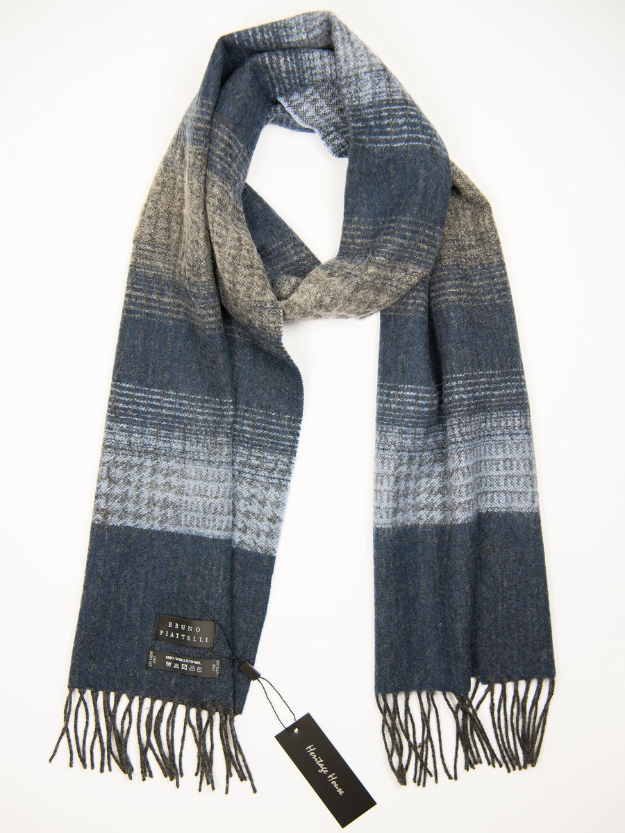 Young Men's Scarf 27503 Blue/Light Blue Young Mens Scarf Bruno Piattelli 