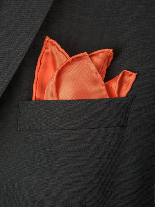 Boy's Pocket Square 27707 Orange Boys Pocket Square Heritage House 
