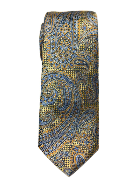 Boy's Tie 27782 Yellow Paisley Boys Tie Heritage House 