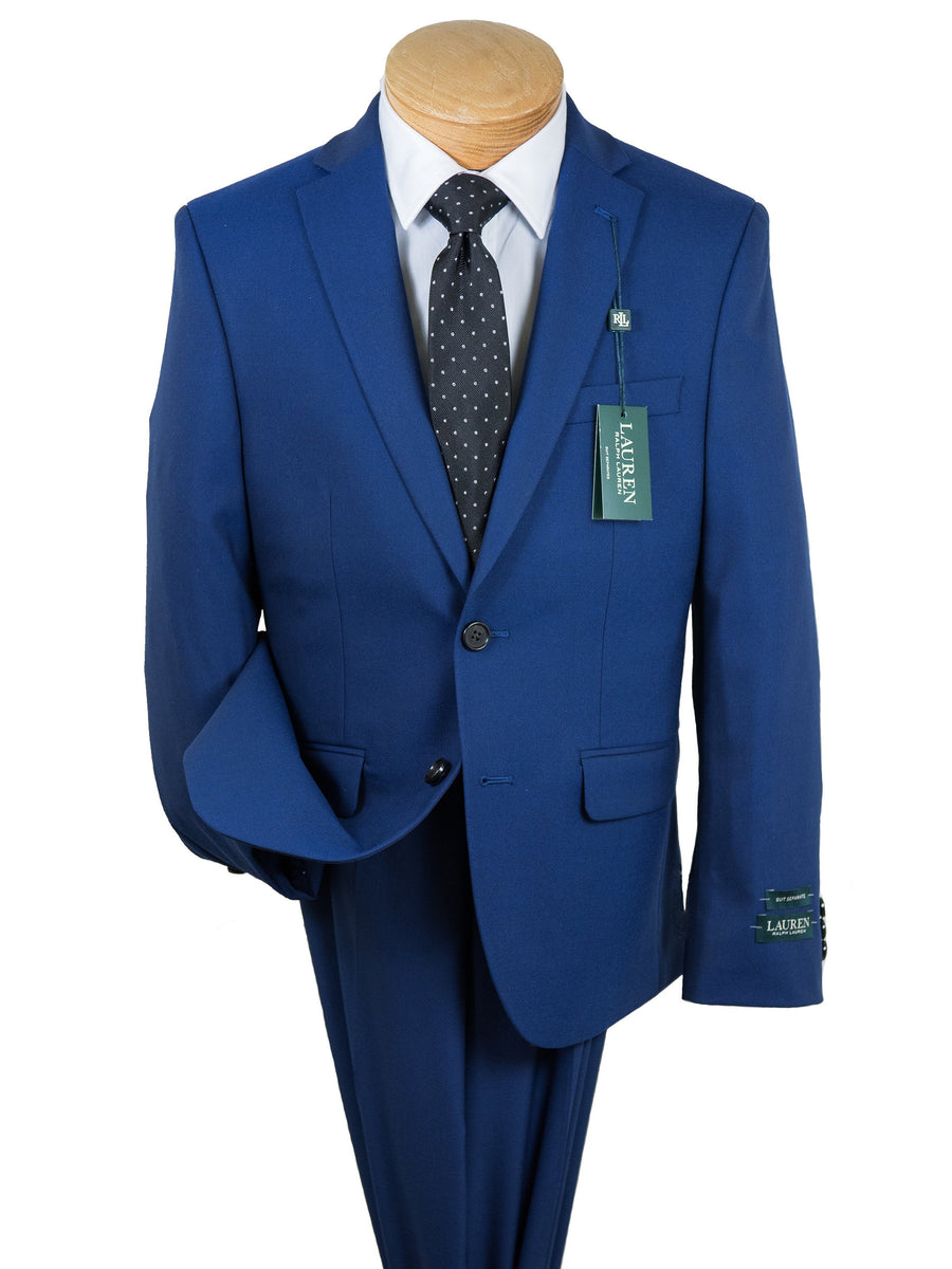Lauren Ralph Lauren 28077 Boy's Suit Separate Jacket - Solid Gab -Italian Blue Boys Suit Separate Jacket Lauren Ralph Lauren 