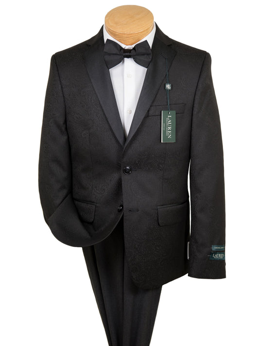 Lauren Ralph Lauren 28256 Boy's Sport Coat - Tonal Paisley- Black Boys Sport Coat Lauren 