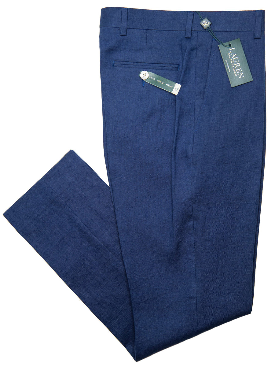 Lauren Ralph Lauren 28305P Boy's Suit Separate Pant -Linen - Blue Boys Suit Separate Pant Lauren 