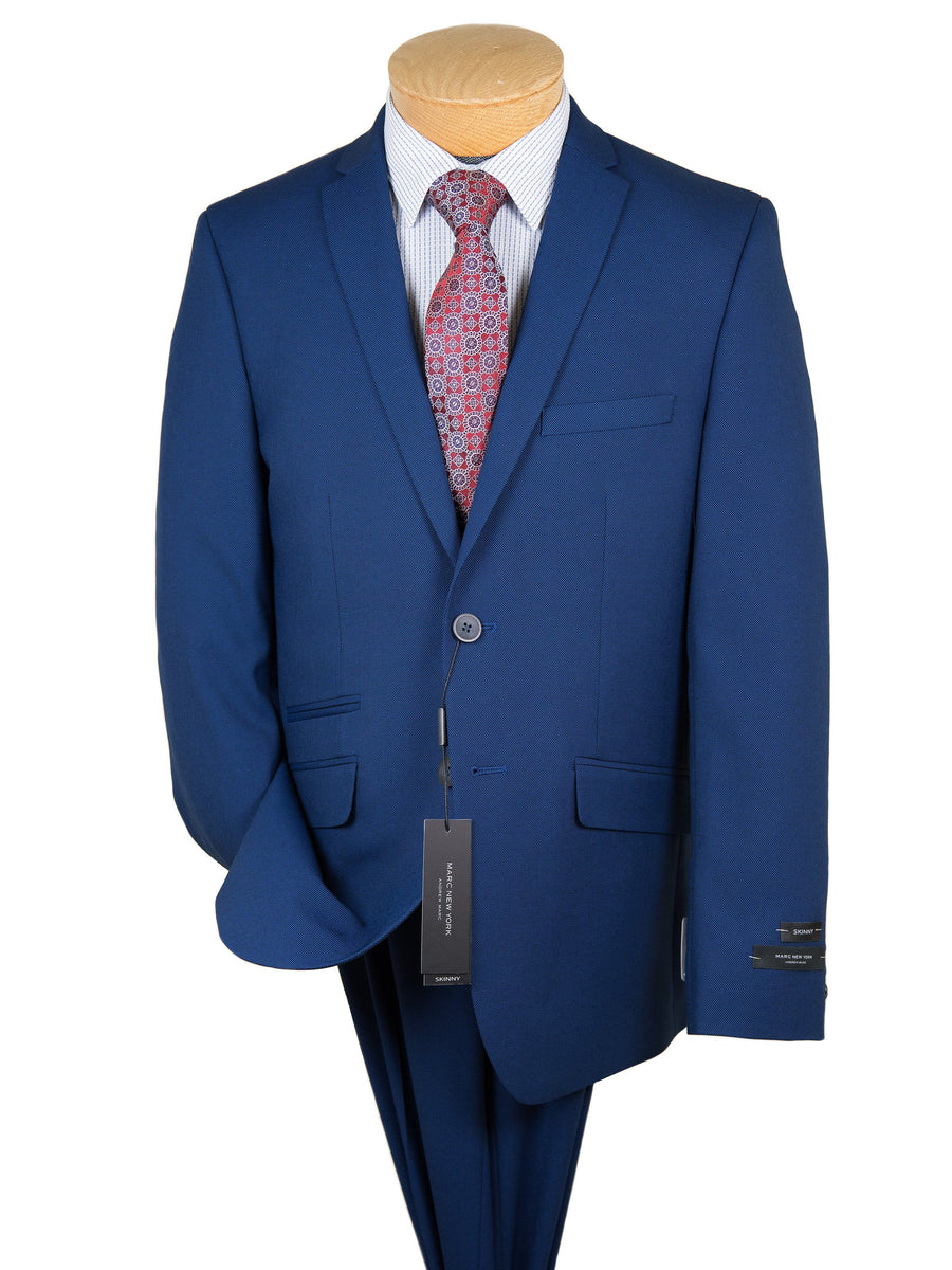 Andrew Marc 28435 Boy's Skinny Fit Suit - NailHead- Dark Blue Boys Suit Andrew Marc 
