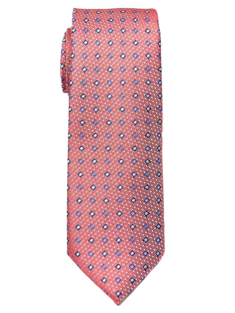 Boy's Tie 28456 Neat Pattern- Peach/Blue Boys Tie Heritage House 
