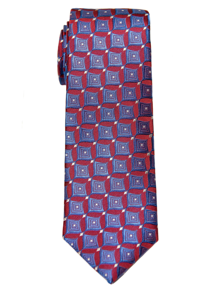 Boy's Tie 28468 Neat Pattern- Red/Blue Boys Tie Heritage House 