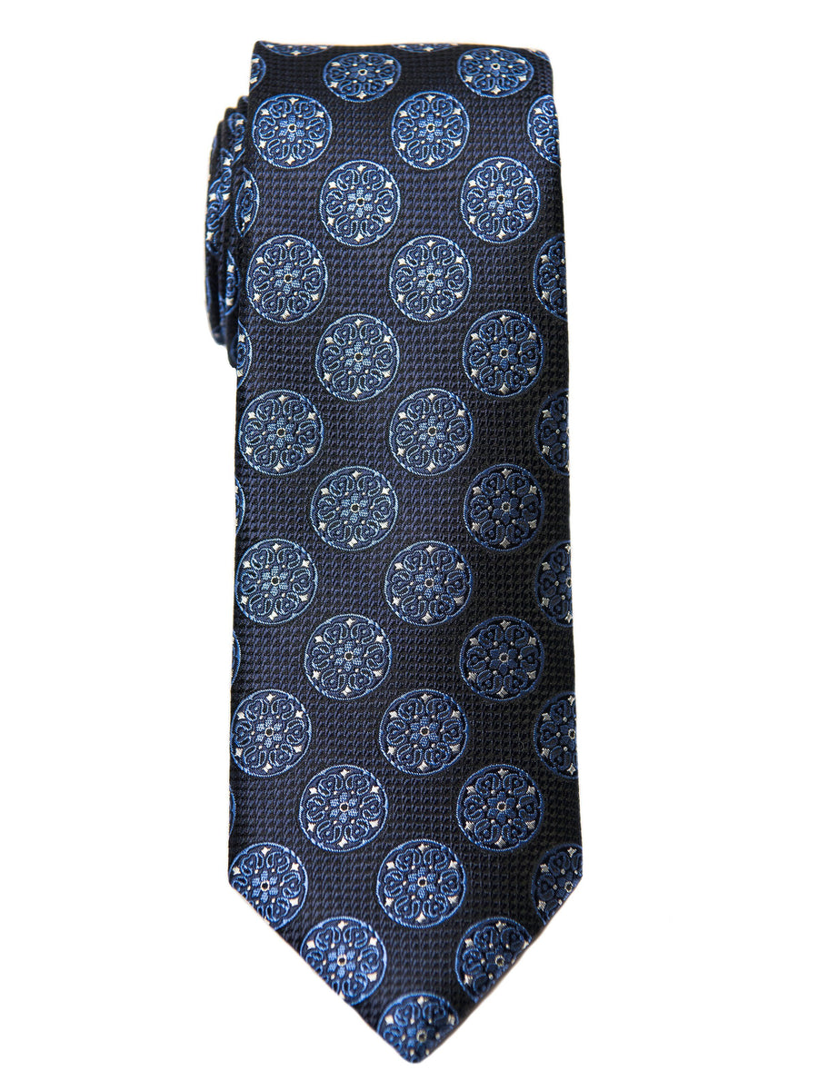 Boy's Tie 28471 Neat Pattern- Navy/Blue Boys Tie Heritage House 