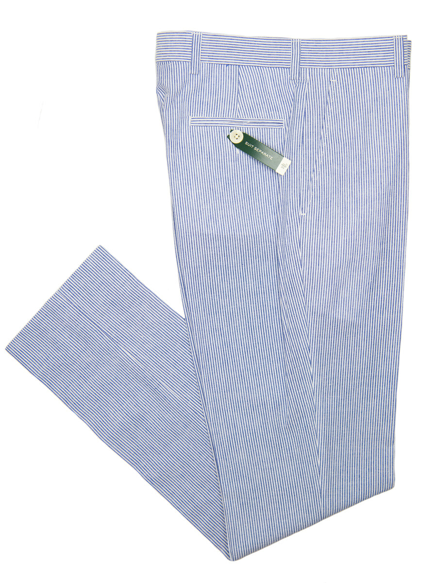 Lauren Ralph Lauren 28696P Boy's Suit Separate Pant - Seersucker Stripe -Blue/White