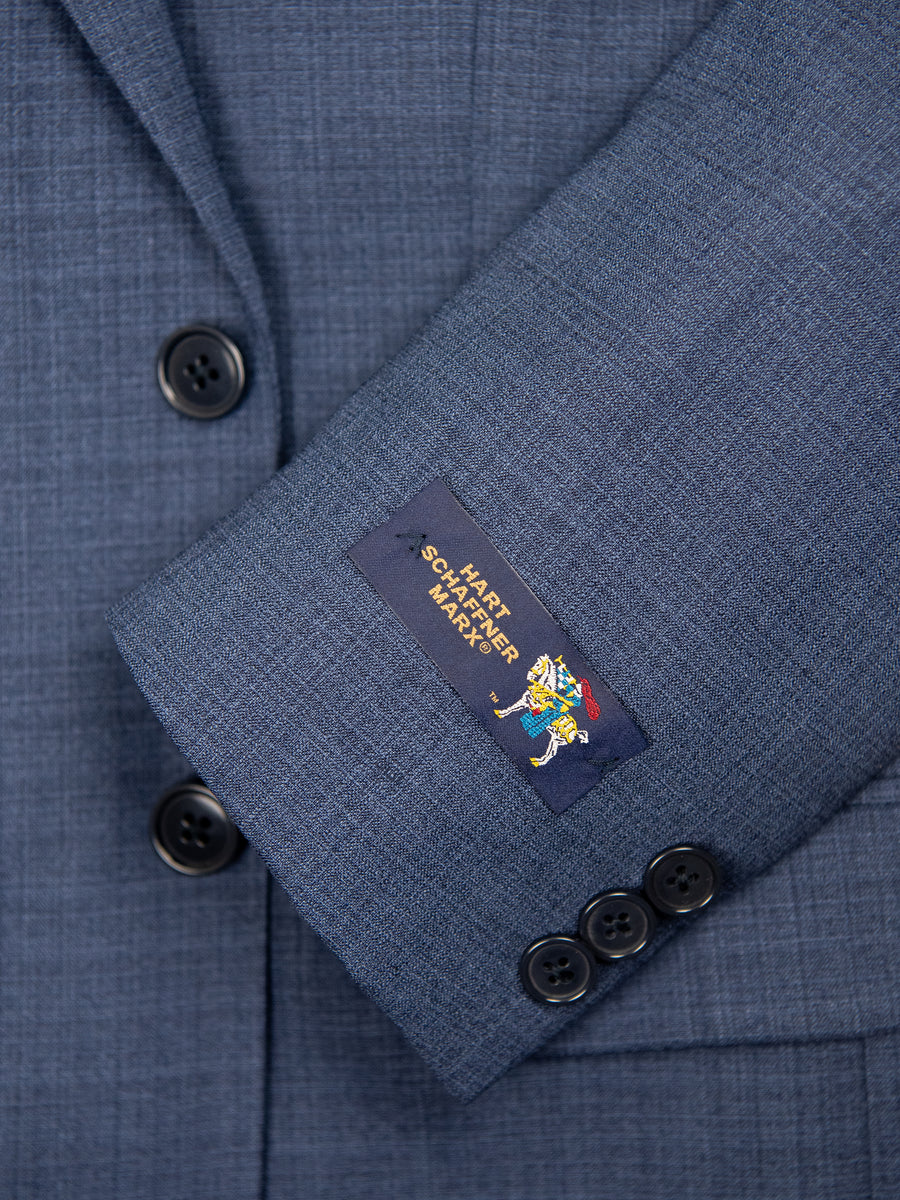 Hart Schaffner Marx 28735 97% Wool/3% Spandex Boy's Suit - Weave - Medium Blue