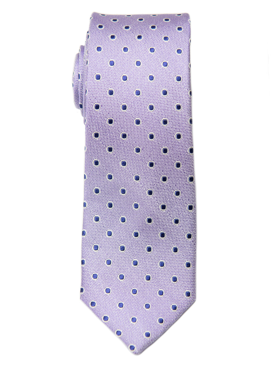 Heritage House 28833 100% Silk Boy's Tie - Neat - Lilac/Navy
