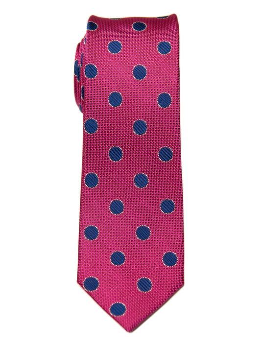 Heritage House 28843 100% Silk Boy's Tie - Neat - Red/Blue