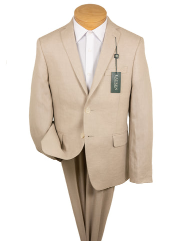Image of Lauren Ralph Lauren 28997 100% Linen Boy's Suit Separates Jacket - Solid - Tan
